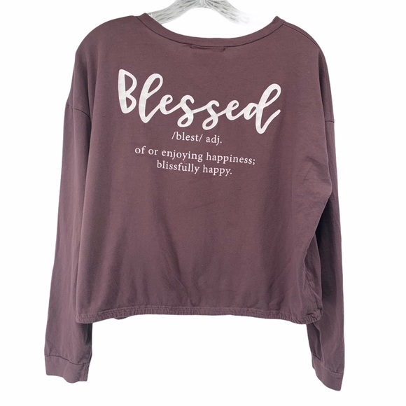 French Pastry Cropped long sleeve top - Picture 4 of 4